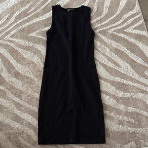 Black Zara Ribbed Dress